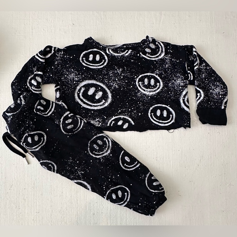 Flowers by Zoe- Designer From Denny’s!  Black and White Kids Matching Set